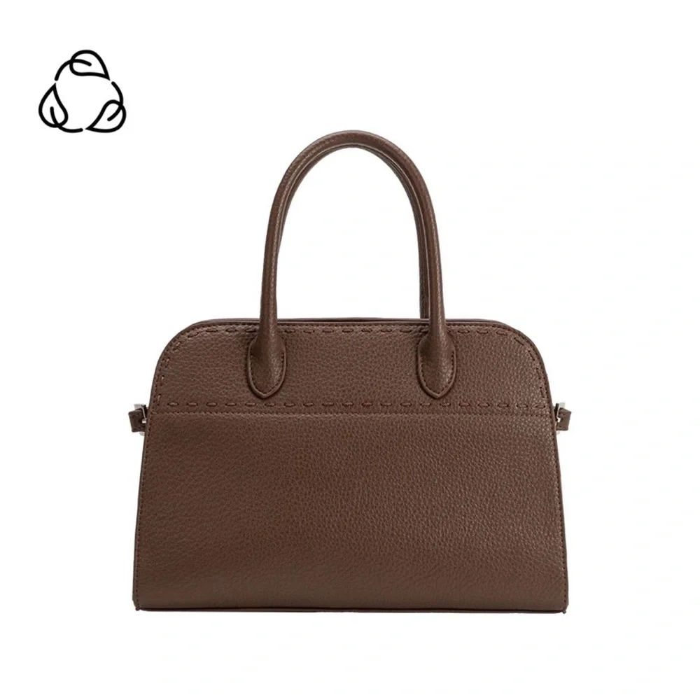 Melie Bianco Marlo Espresso Recycled Vegan Top Handle Bag(new in a box with tag) - Picture 13 of 14